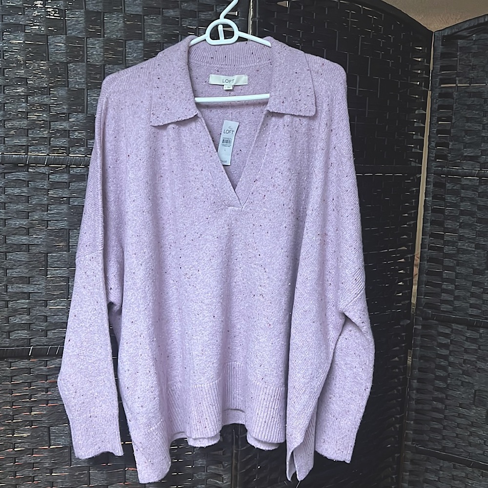 Brand new with tags Loft light purple sweater